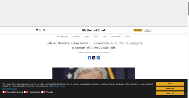 Security scan screenshot of https://www.hotsr.com/news/2025/oct/15/federal-reserve-chair-powell-slowdown-in-us/