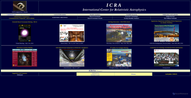 Security scan screenshot of https://www.icra.it/