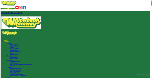 Security scan screenshot of https://willowbankraceway.com.au/account/new/
