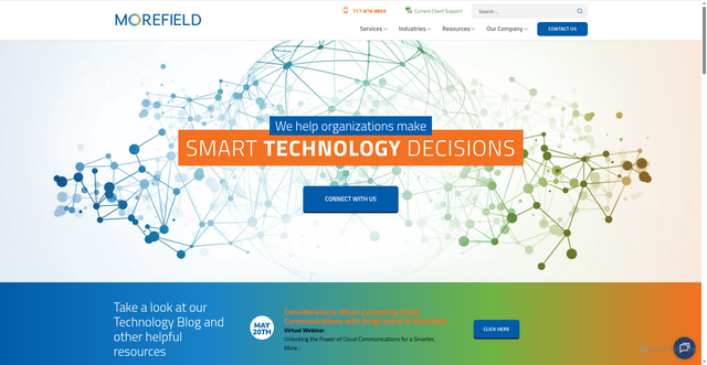 Security scan screenshot of https://morefield.com
