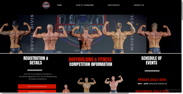 Security scan screenshot of https://www.chattanoogafitnessexpo.com/bodybuildingandfitness