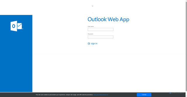 Security scan screenshot of https://outlook45com.weebly.com/