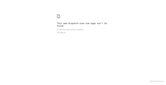 Security scan screenshot of https://www.dispatch-zone.com/