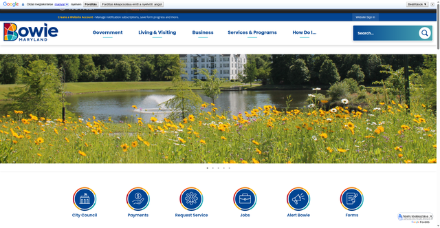 Security scan screenshot of https://www.cityofbowie.org/