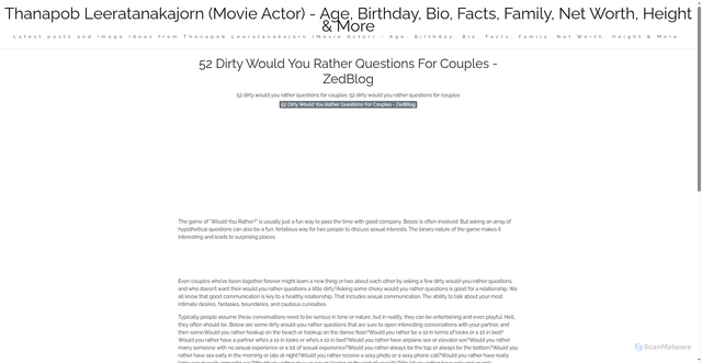 Security scan screenshot of https://nusaglobalmedia-dpsuywzva9wq.edgeone.app/52-dirty-would-you-rather-questions-for-couples-zedblog.html