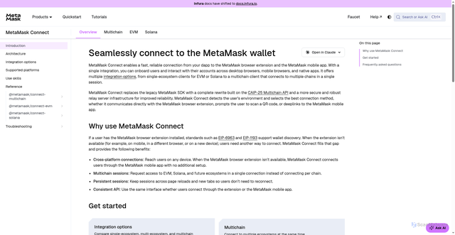 Security scan screenshot of http://metamask-docs-fbv47wj26-consensys-ddffed67.vercel.app/metamask-connect