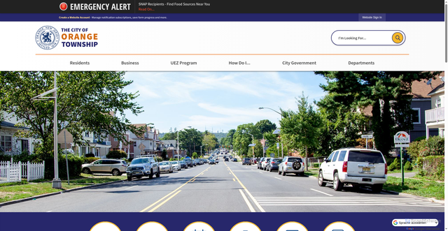 Security scan screenshot of https://orangenj.gov/