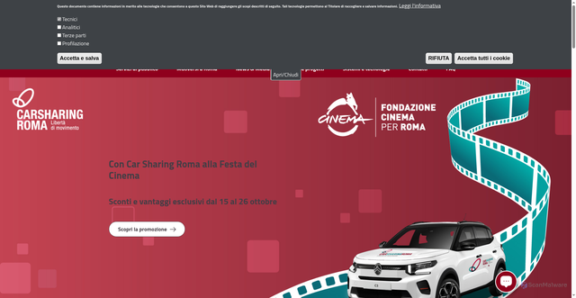 Security scan screenshot of https://romamobilita.it/it