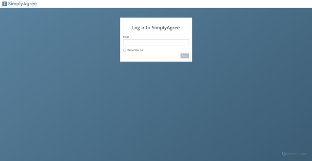 Security scan screenshot of https://app.simplyagree.com