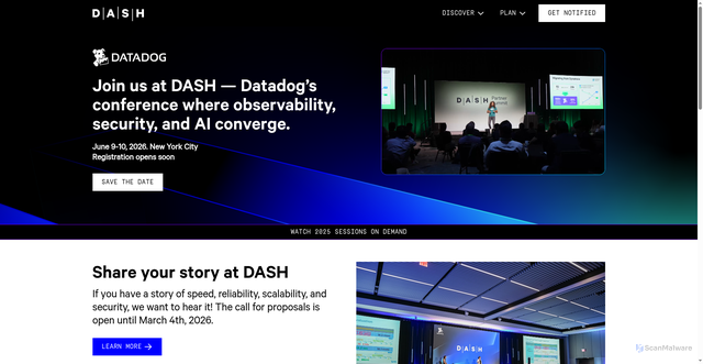 Security scan screenshot of https://www.dashcon.io/