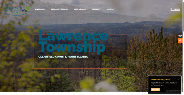 Security scan screenshot of https://lawrencepa.gov/