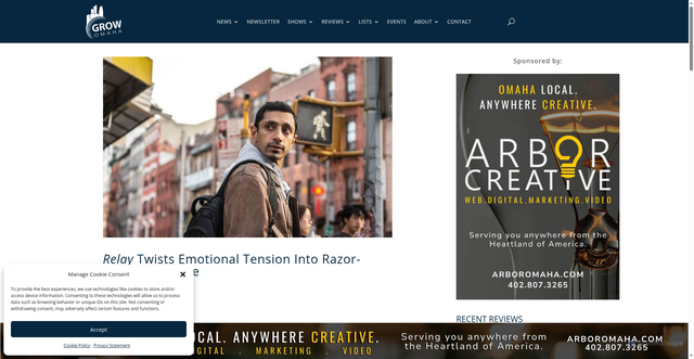 Security scan screenshot of https://growomaha.com/relay-movie-review-2025/