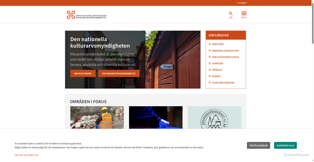 Security scan screenshot of https://www.raa.se