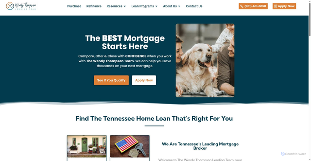 Security scan screenshot of https://thewendythompsonteam.com/