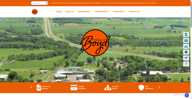 Security scan screenshot of https://boydwi.gov/