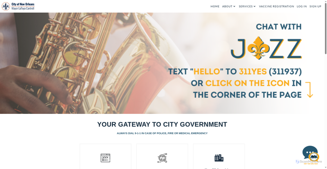 Security scan screenshot of https://nola311.org/