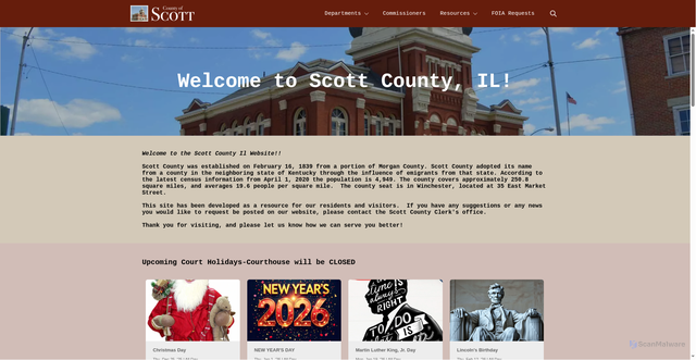Security scan screenshot of https://scottcoil.gov/