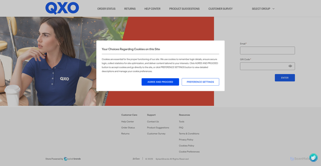 Security scan screenshot of https://www.qxosalesswagc.com