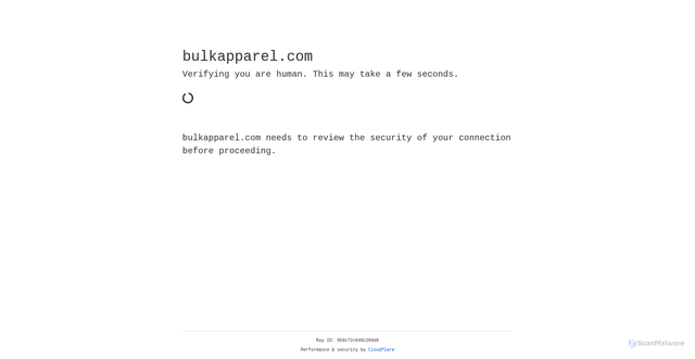 Security scan screenshot of https://bulkapparel.com