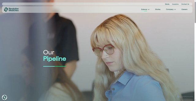 Security scan screenshot of https://www.revmed.com/pipeline/