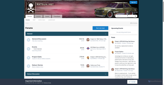 Security scan screenshot of https://ratsun.net