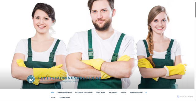 Security scan screenshot of https://flyttstadningsakuten.se
