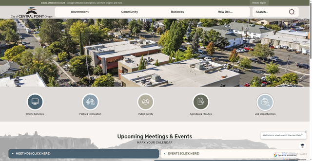 Security scan screenshot of https://centralpointoregon.gov/