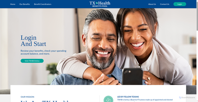 Security scan screenshot of https://txhb.gov/