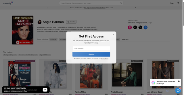 Security scan screenshot of https://streamily.com/angieharmon