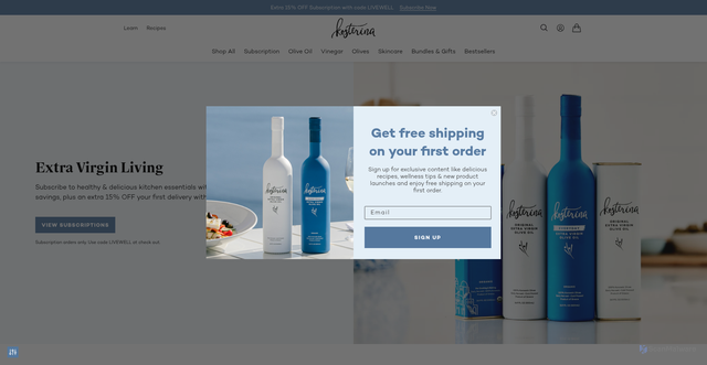 Security scan screenshot of https://www.kosterina.com