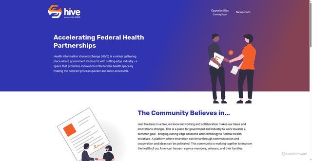 Security scan screenshot of https://www.hive.gov/