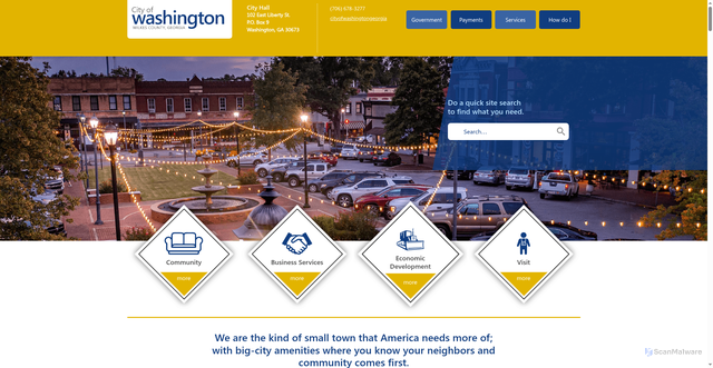 Security scan screenshot of https://www.wga.gov/