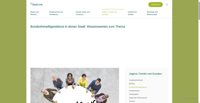 Security scan screenshot of https://www.stadt.info/bundesfreiwilligendienst/