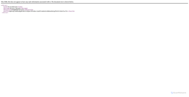 Security scan screenshot of https://clickonce.ajera.com