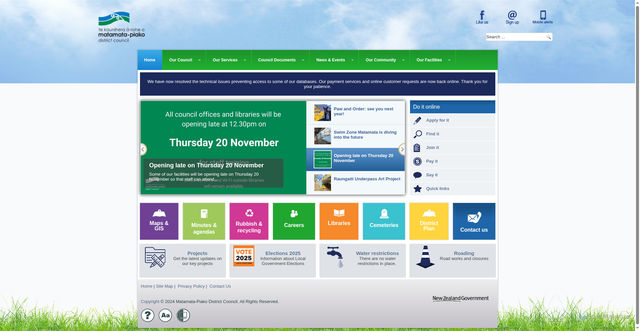 Security scan screenshot of https://www.mpdc.govt.nz/