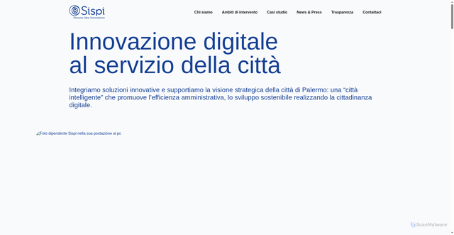 Security scan screenshot of https://www.sispi.it