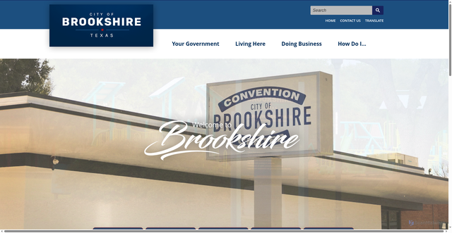 Security scan screenshot of https://www.brookshiretx.gov/