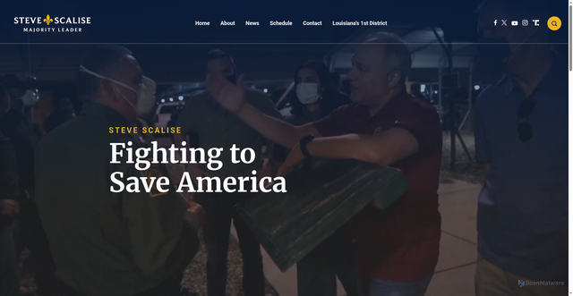 Security scan screenshot of https://www.majorityleader.gov/