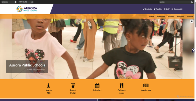 Security scan screenshot of https://aurorak12.org/