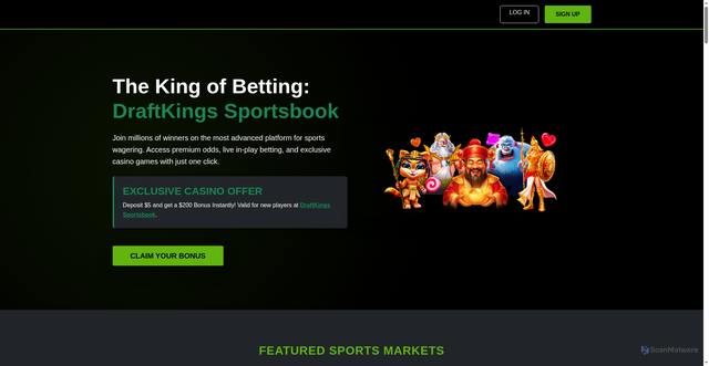 Security scan screenshot of https://en-draftkingssportsbook.com/
