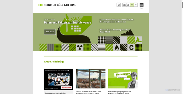 Security scan screenshot of https://www.boell.de/de