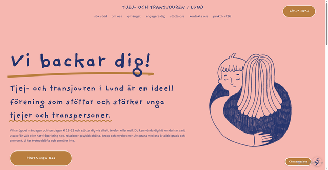Security scan screenshot of https://tjejochtransjourenilund.se/