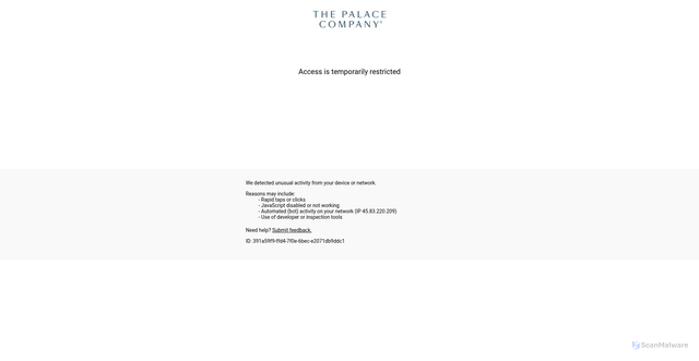 Security scan screenshot of https://www.moonpalacecancun.com/