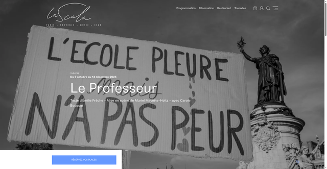 Security scan screenshot of https://lascala-paris.fr/programmation/le-professeur/