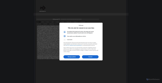 Security scan screenshot of https://www.adintrend.tv