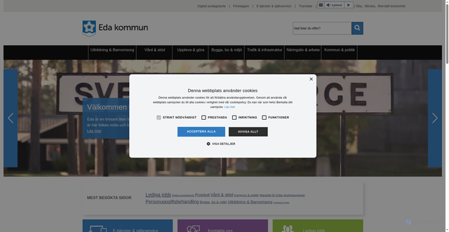 Security scan screenshot of http://www.eda.se
