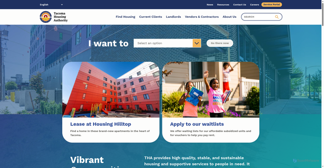 Security scan screenshot of https://www.tacomahousing.org/