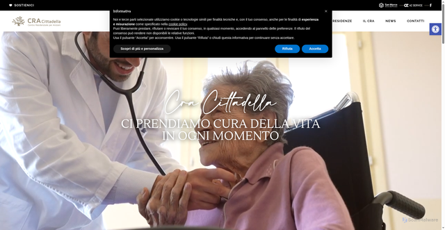 Security scan screenshot of https://www.cracittadella.it/