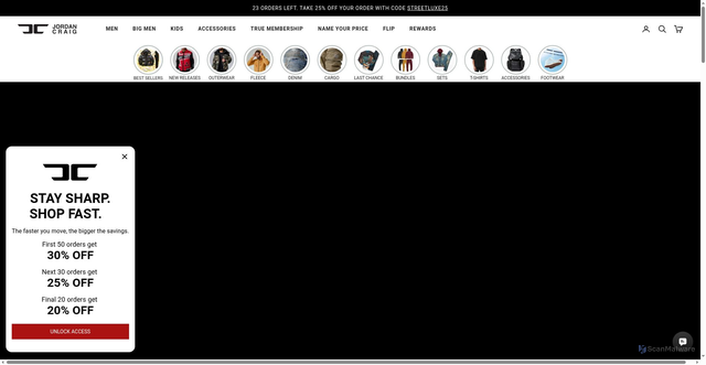 Security scan screenshot of https://jordancraig.com
