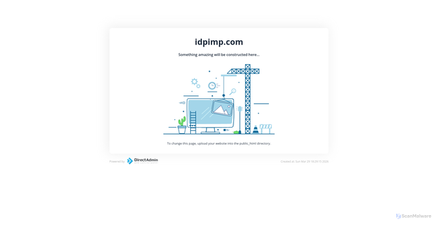 Security scan screenshot of https://idpimp.com/